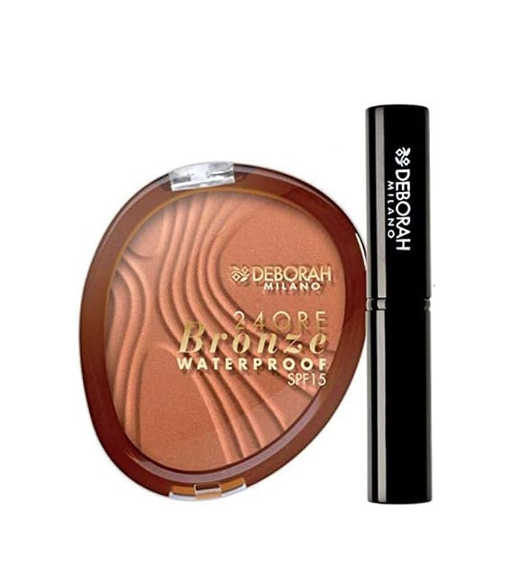 Deborah 24 Ore Bronze n. 01 Light Rose + Pennello
