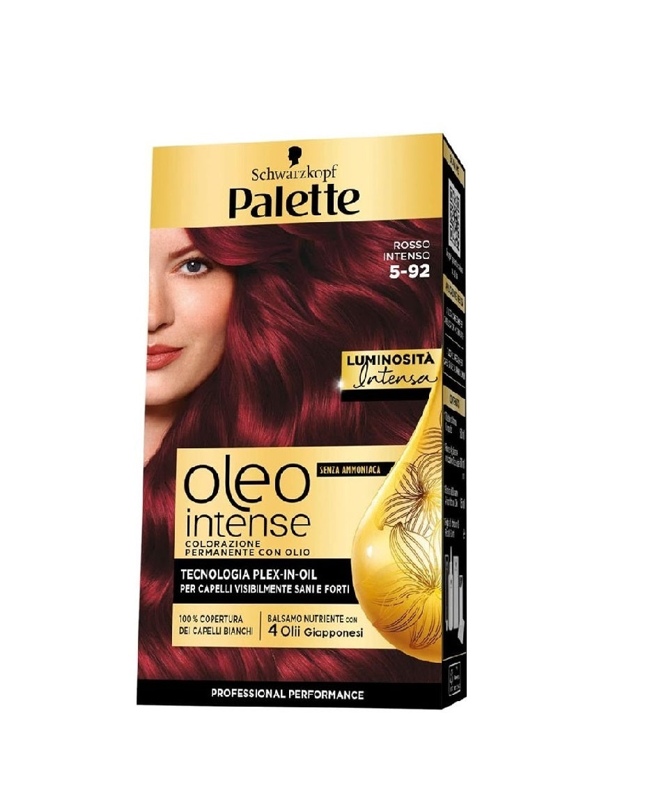 PALETTE/SCHWARZKOPF OLEO INTENSE 5-92 ROSSO INTENSO TECNOLOGIA PLEX-IN-OIL SENZA AMMONIACA