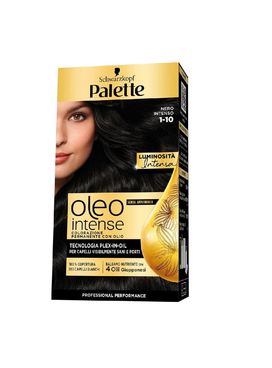 PALETTE/SCHWARZKOPF OLEO INTENSE 1-10 NERO INTENSO TECNOLOGIA PLEX-IN-OIL SENZA AMMONIACA