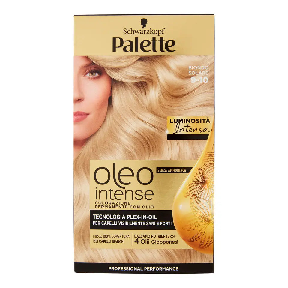 PALETTE/SCHWARZKOPF OLEO INTENSE 9-10 BIONDO SOLARE TECNOLOGIA PLEX-IN-OIL SENZA AMMONIACA