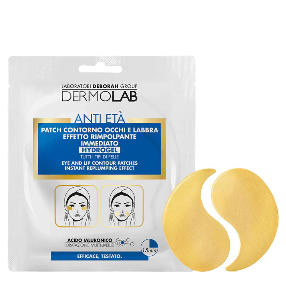Patch contorno occhi e labbra effetto rimpolpante immediato hydrogel