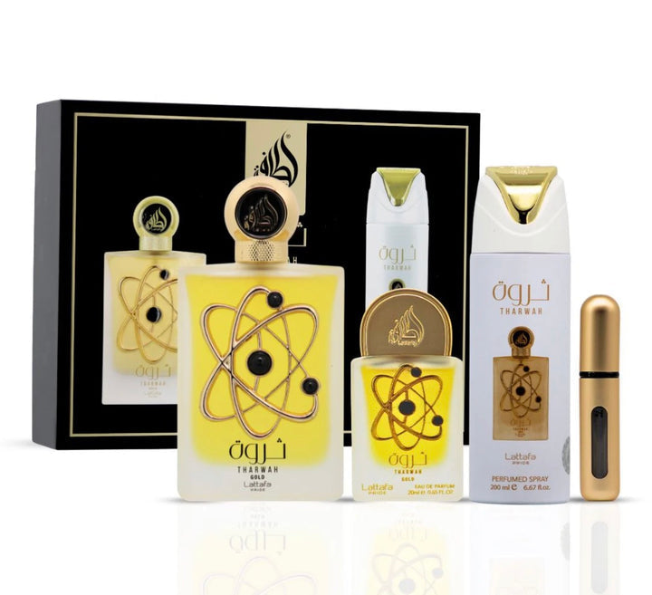 LATTAFA THARWAH GOLD GIFT SET EDP