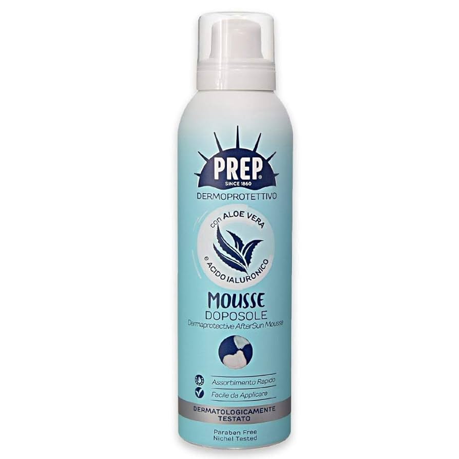 PREP Mousse Spray Doposole. Idratante, Lenitivo - Aloe e Acido Ialuronico, 200ml