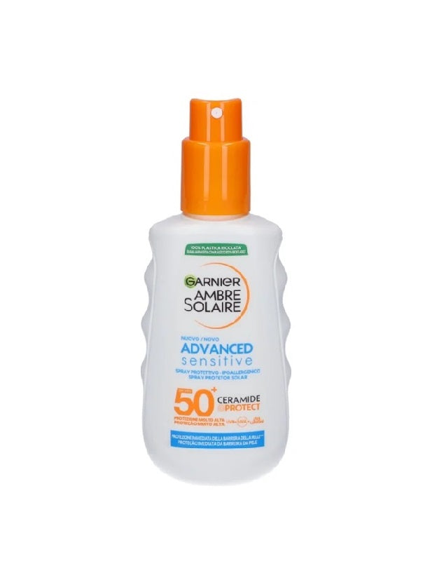 Garnier Ambre Solaire Spray Protettivo Ceramidi SPF50+ Advanced Sensitive 150ml