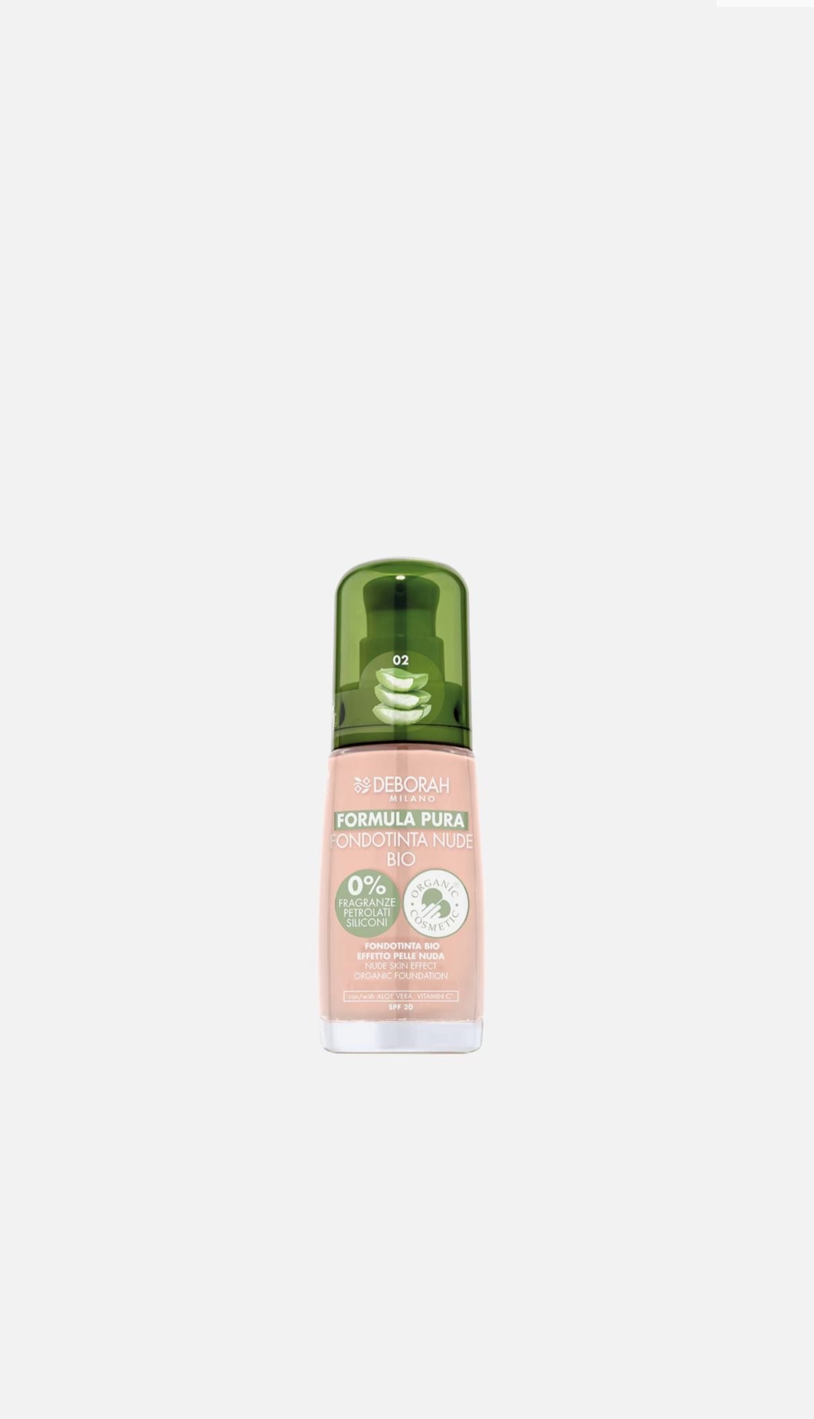 DEBORAH MILANO FONDOTINTA NUDE FORMULA PURA- SPF 20