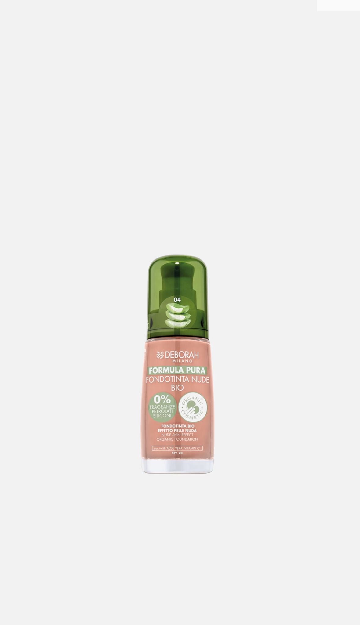 DEBORAH MILANO FONDOTINTA NUDE FORMULA PURA- SPF 20