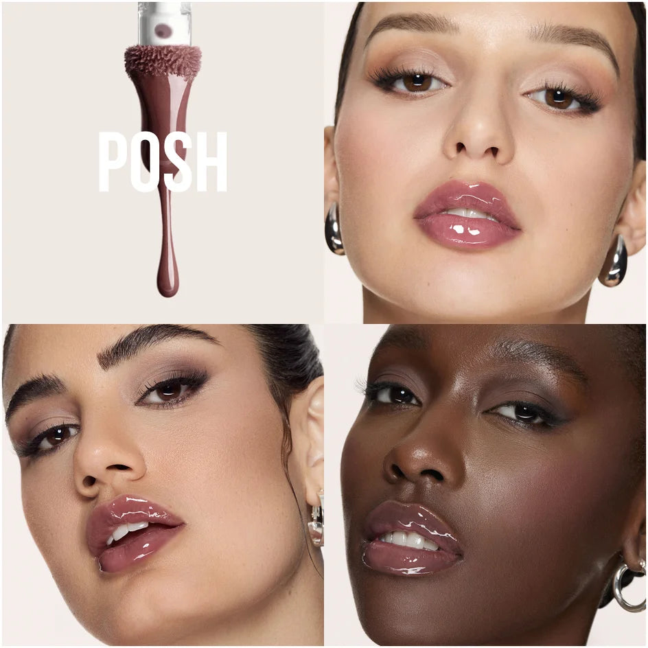 Huda Beauty Faux Filler Extra Shine Lip Gloss - Posh