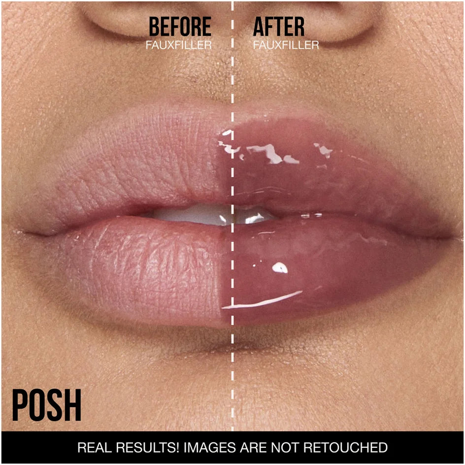 Huda Beauty Faux Filler Extra Shine Lip Gloss - Posh