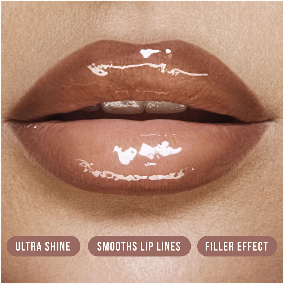 Huda Beauty Faux Filler Extra Shine Lip Gloss - Posh