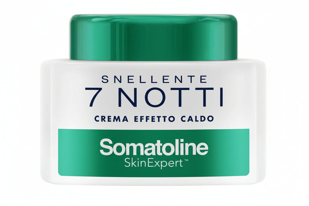 Somatoline SkinExpert, Snellente 7 Notti Crema Effetto Caldo, Trattamento Corpo Anticellulite, Ultra Intensivo con Estratto di Alga Rossa, 250ml