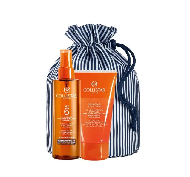 COLLISTAR Cofanetto Solare Olio Secco Superabbronzante Idratante SPF6 200ml