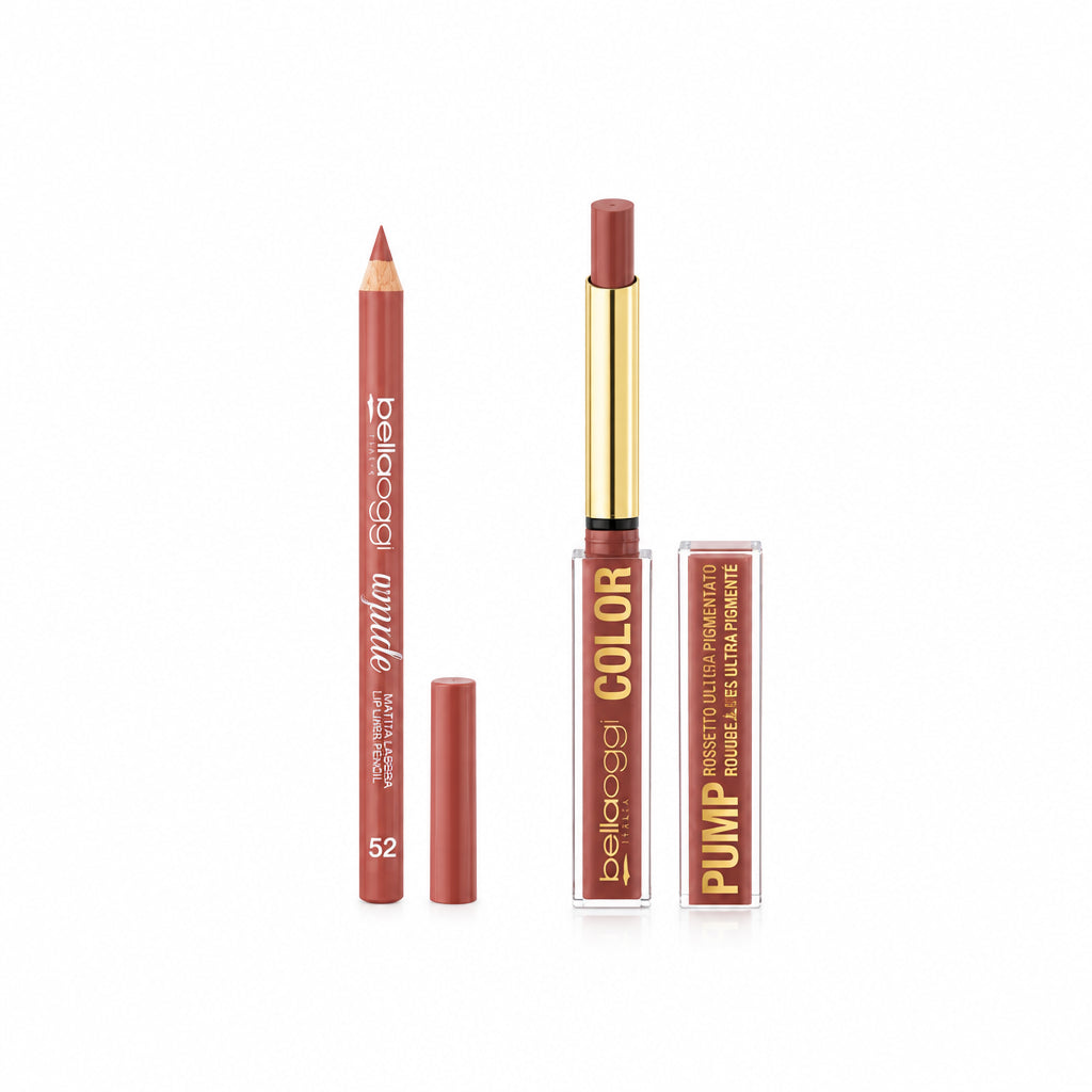 KIT COMBO LABBRA BELLAOGGI LIP AFFAIR  NUDE - MATITA + ROSSETTO
